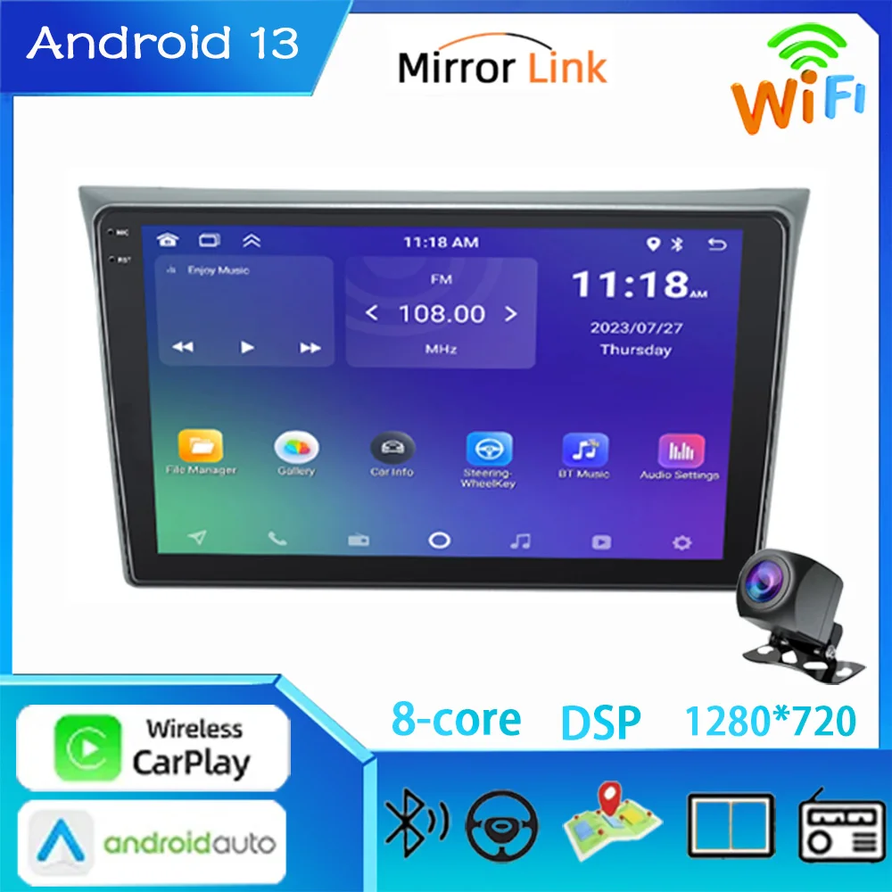 

Car Radio Android Carplay For SUBARU IMPREZA WRX 2002 - 2004 Multimedia Player Navigation Wifi Bluetooth Touch Screen Display