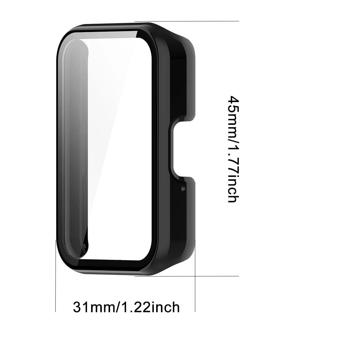 For Samsung Galaxy Fit3 Smartwatch PC Protective Cover with Tempered Glass Screen Protector Integrated Design image 6