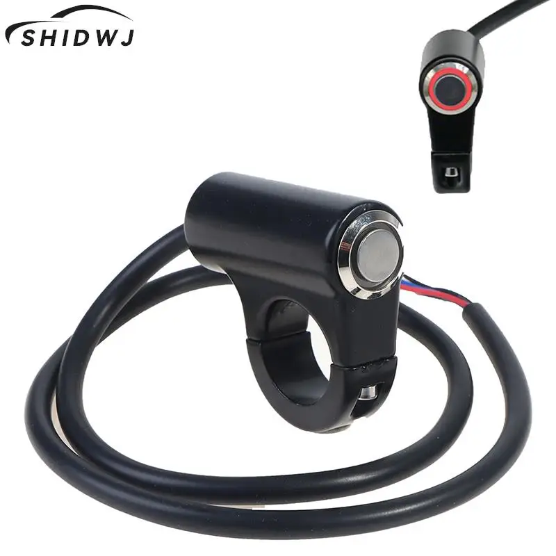 

22MM Aluminum Alloy Motorcycle Switch Handlebar Fog Light Motorbike Horn Push Turn Signal Button Waterproof Switches Start 12V