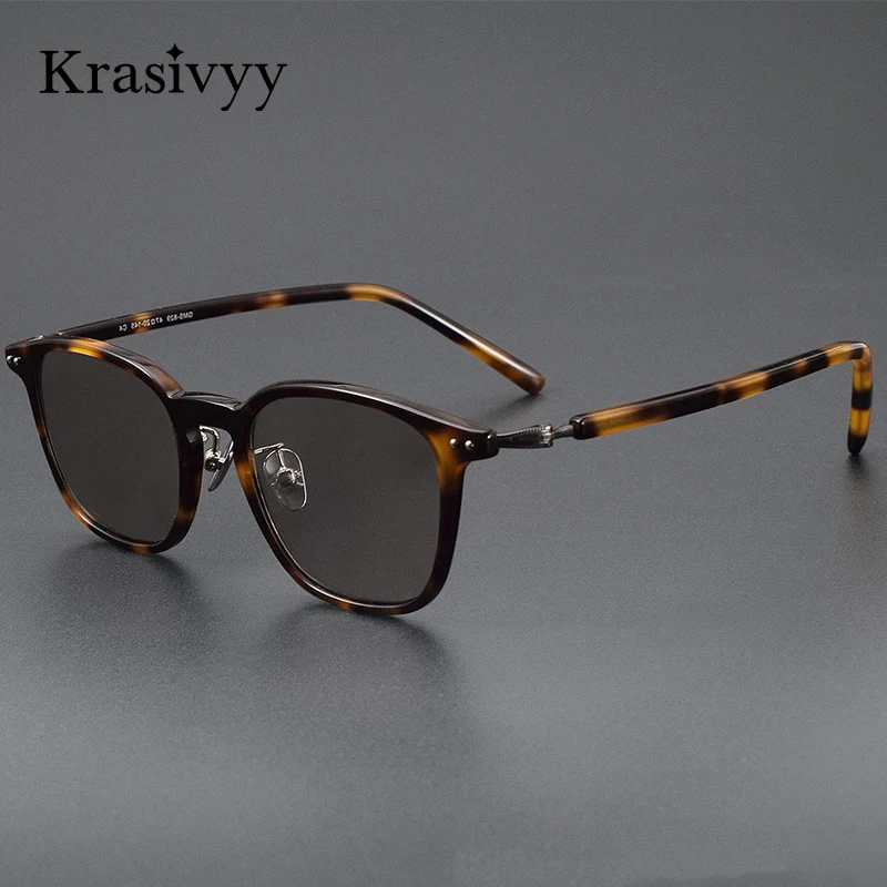 krasivyy-スクエアナイロンサングラス男性チタン超軽量ドライビングアセテートサングラスブランド品質反射防止-uv400-メガネ