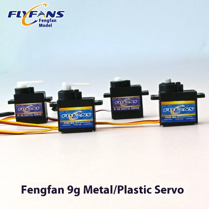 Flyfans Metal Plastic Servo Model Airplane Tunnel Remote Control Toy Servo Accessories Windward Model 9g Metal Digital Servo