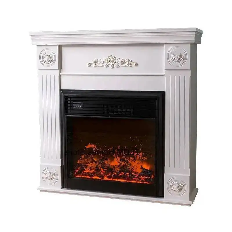 Fireplace Carving Fireplace Homestay Hotel Bar Freestanding Fireplace Living Room Restaurant Villa Decorative European Iron
