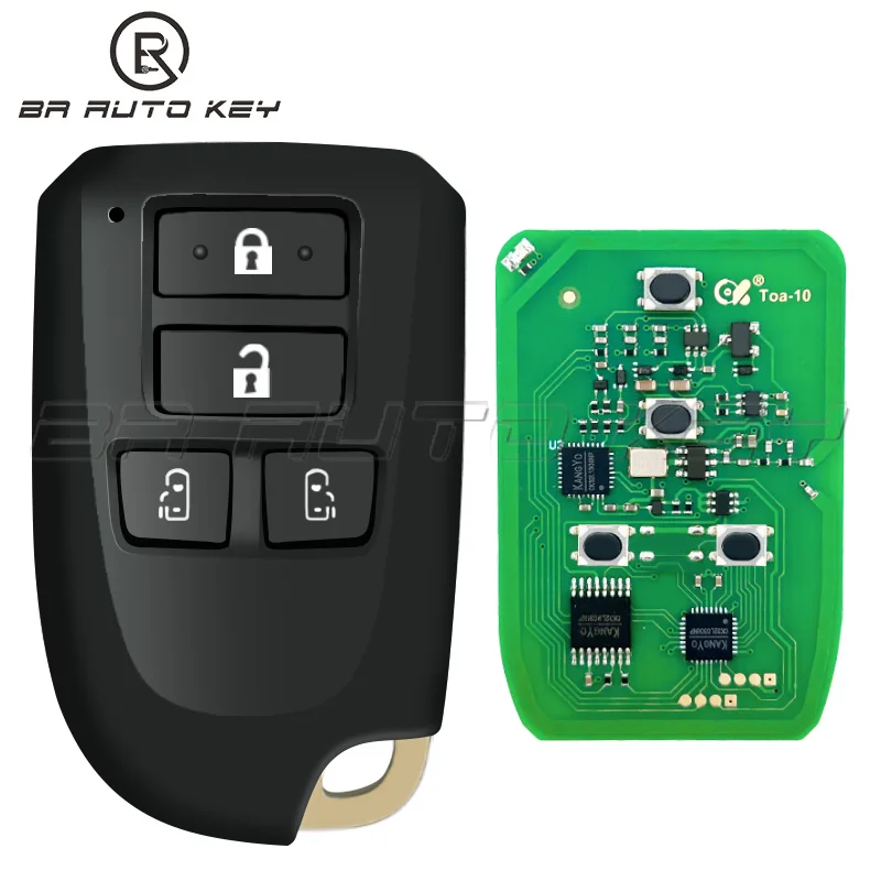 

Smart remote key fit for Toyota Hiace Regiusage 2012-2018 BF1ER BS1EW BS2ET 312/314/434MHz 8A Chip Board number 61E381-0010