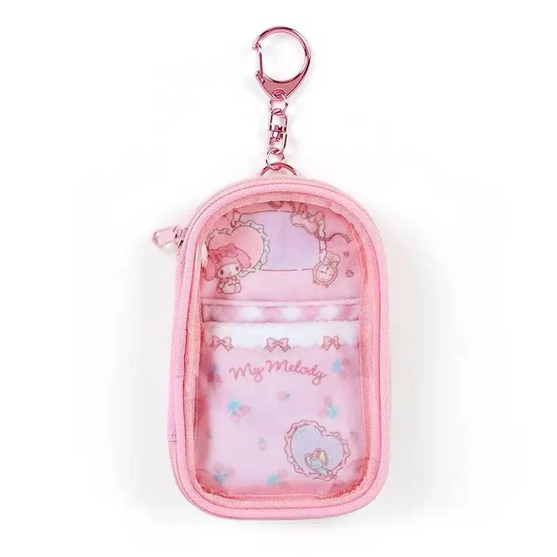 Porte-clés de dessin animé pour enfants, Kuromi Cinnamoroll My Melody Stand-up Coto, sac de rangement, pendentif Anime, cadeau d'anniversaire, évaluation