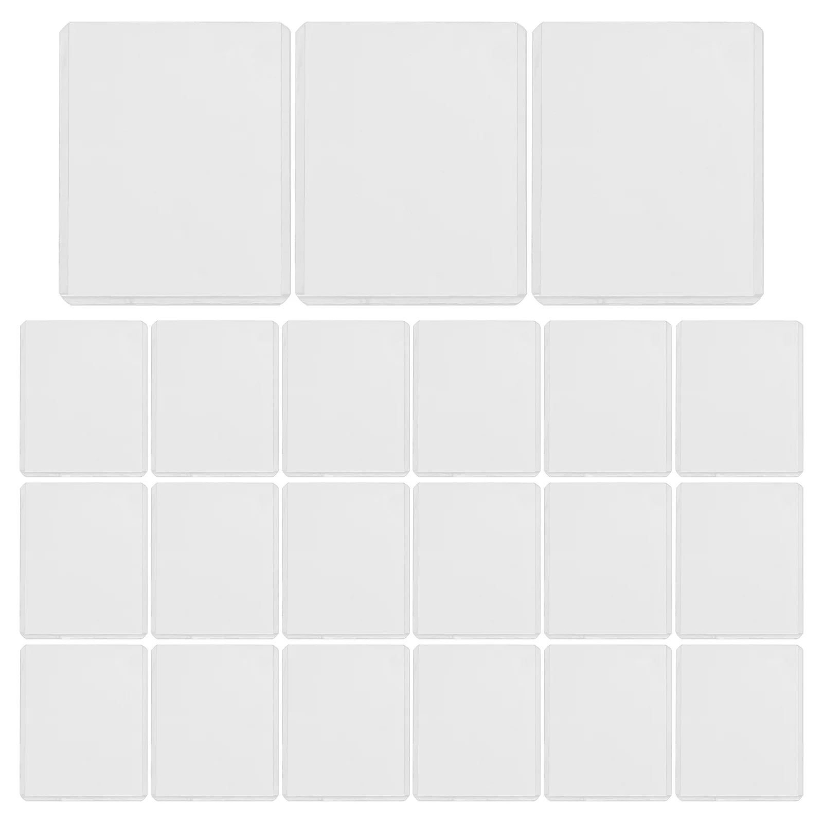 

25 Pcs Clear Standard Card Sleeves Transparent for Trading Cards Board Games Collectibles Storage