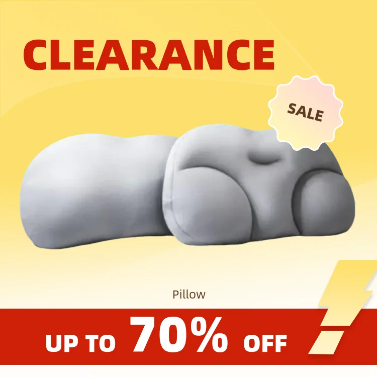 Clearance_All-round Egg Shaped Cloud Pillow Soft Bed Pillow Nursing Pillow 3D Ergonomic Sleeping Memory Foam Egg Shaped Ergonomi