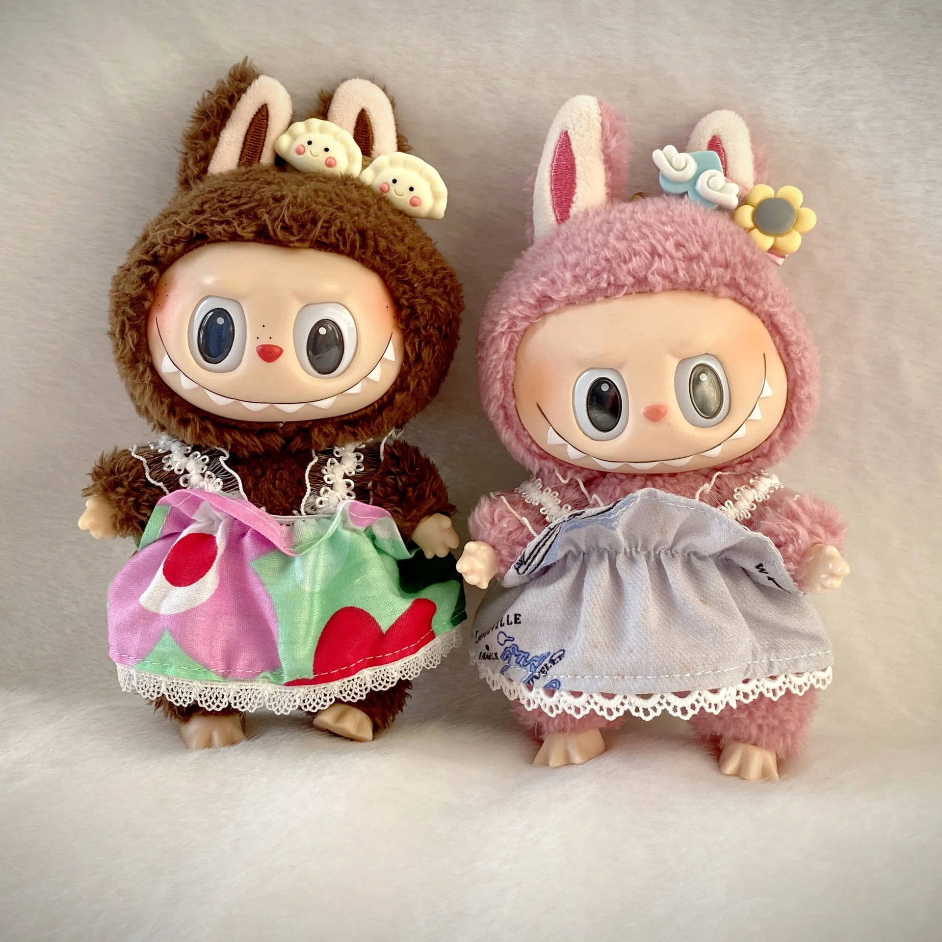 

Cute Lace Dress Set for 15/17cm Labubu 1st/2nd/3rd Gen Dolls - Adorable Girly Outfits