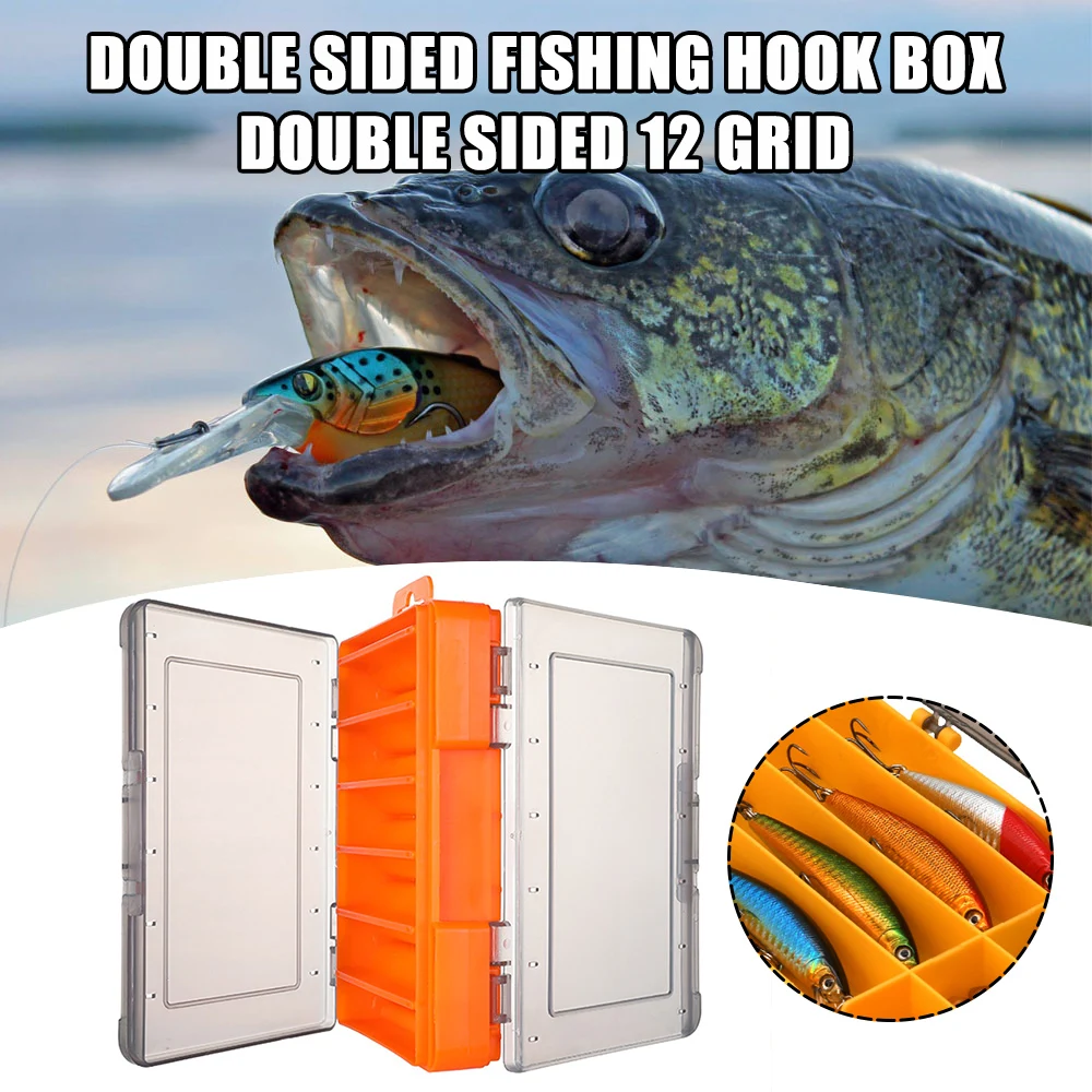 Newly Lead Hook False Bait Accessories Box Small Organizer Box Containers for Hooking Trout Bass Catfish