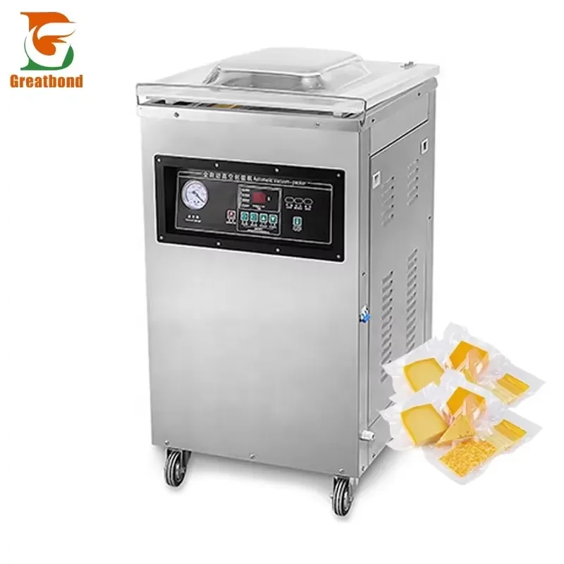 for Dz400 Single Chamber Vacuum Sealer Machine Food Fresh Keeping Fish Meat Packaging Bag Sealing Pouch Commercial Use