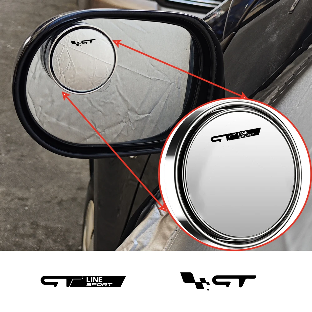 Wide-Angle Round Frame Blind Spot Auxiliary Rear-view Mirror For Renault Alaskan Master Megane Modus Arkana Scala Scenic Koleos