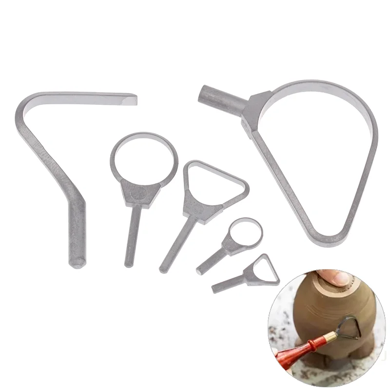 [YU]Tungsten Steel Trim Tool Head Ceramic Handicraft Carving Texture Ring Tool Knife Head Clay Cutters Pottery Accessories