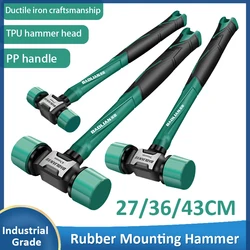 Multifunction Double Headed Installation Hammer 27/36/43mm Rubber Mounting Hammer Non-slip Non-Vibration Professional Work Tool
