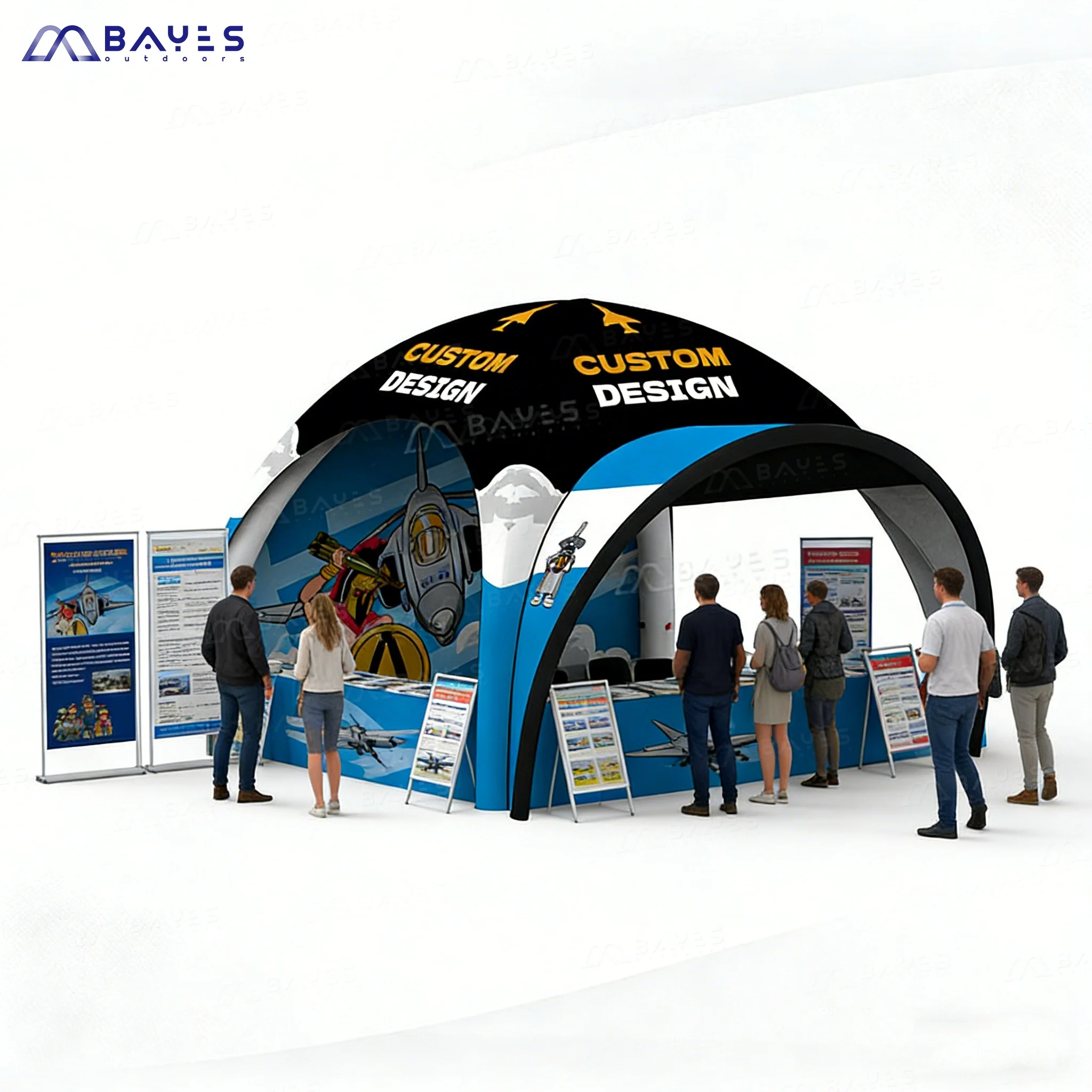 Hot Sale Customizable Inflatable Canopy Gazebo Tent Air-Sealed Advertising Event Exhibition Inflatable Tent Tienda Inflable