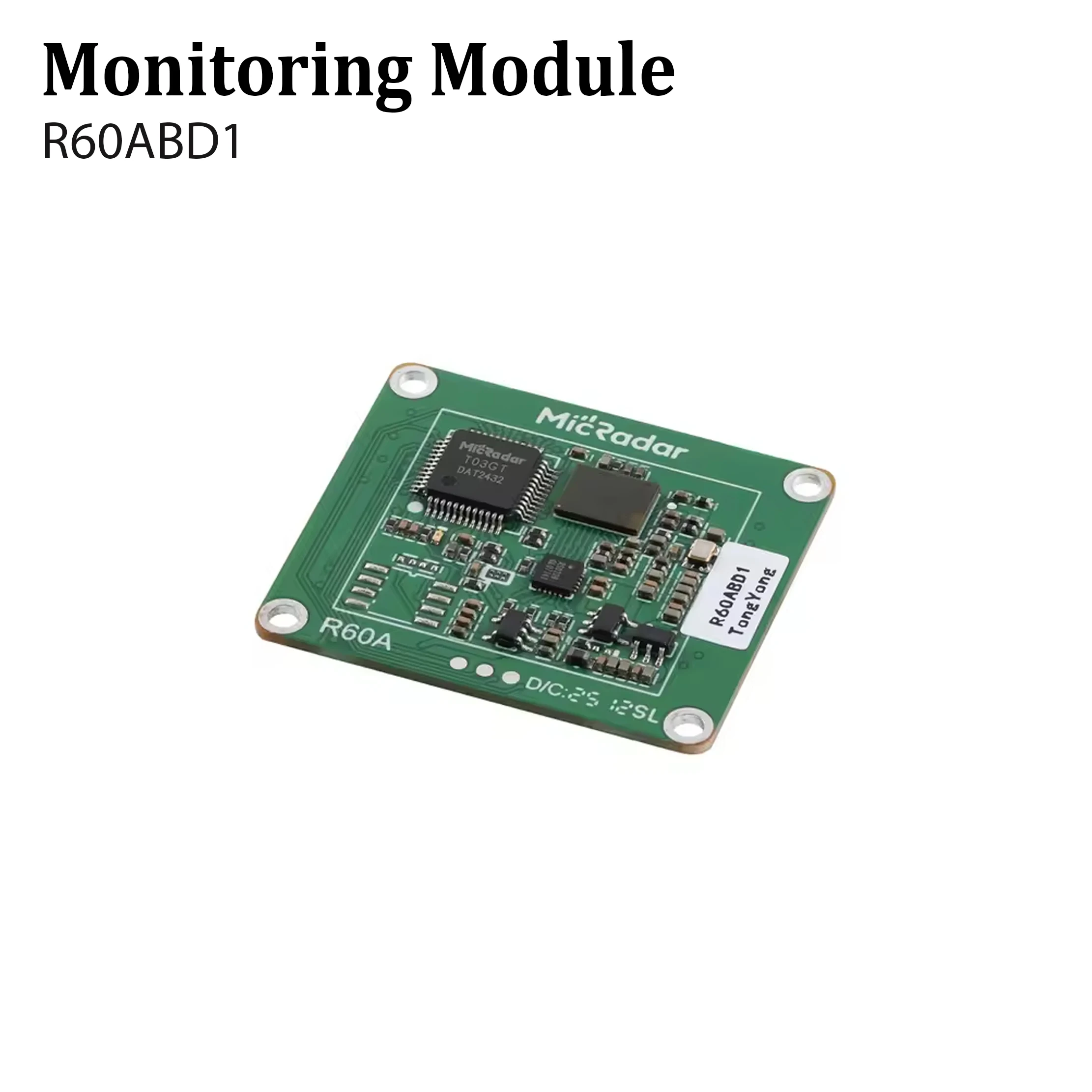 R60ABD1 60G Millimeter Wave Radar Sensor Respiratory Sleep Monitoring Breathing and Heartbeat Wave Biosensing Radar Module