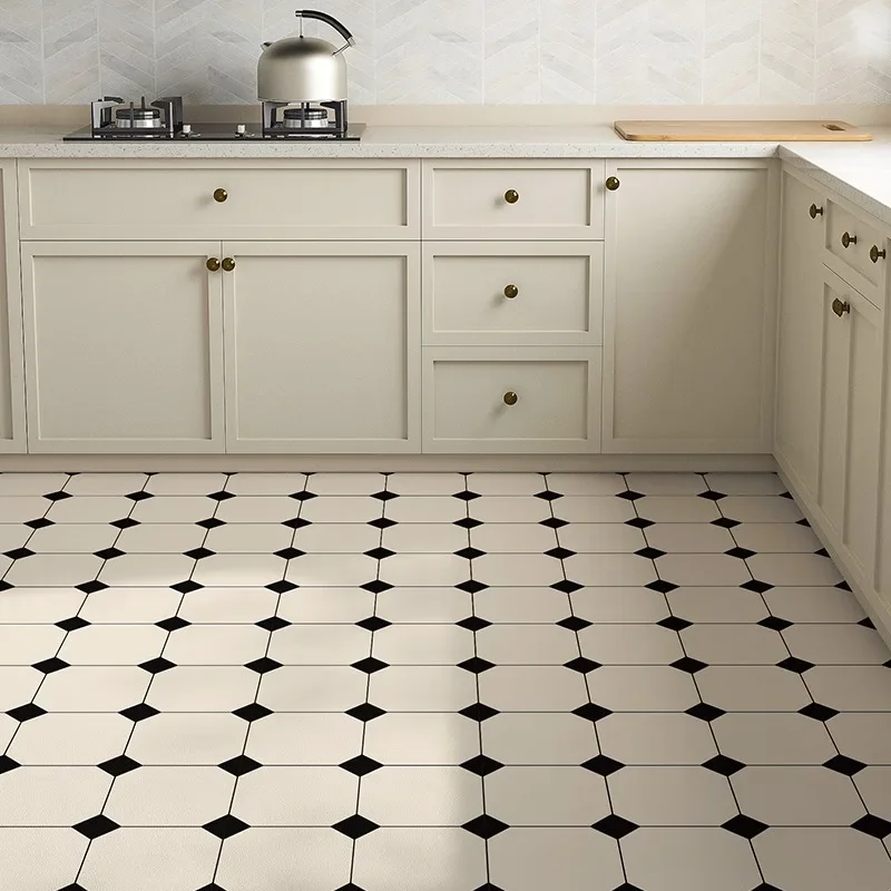 

Кухонный ковер большого размера, украшение для дома, водонепроницаемый маслостойкий нескользящий напольный коврик из ПВХ, большой ковер в клетку Alfombra De Cocina