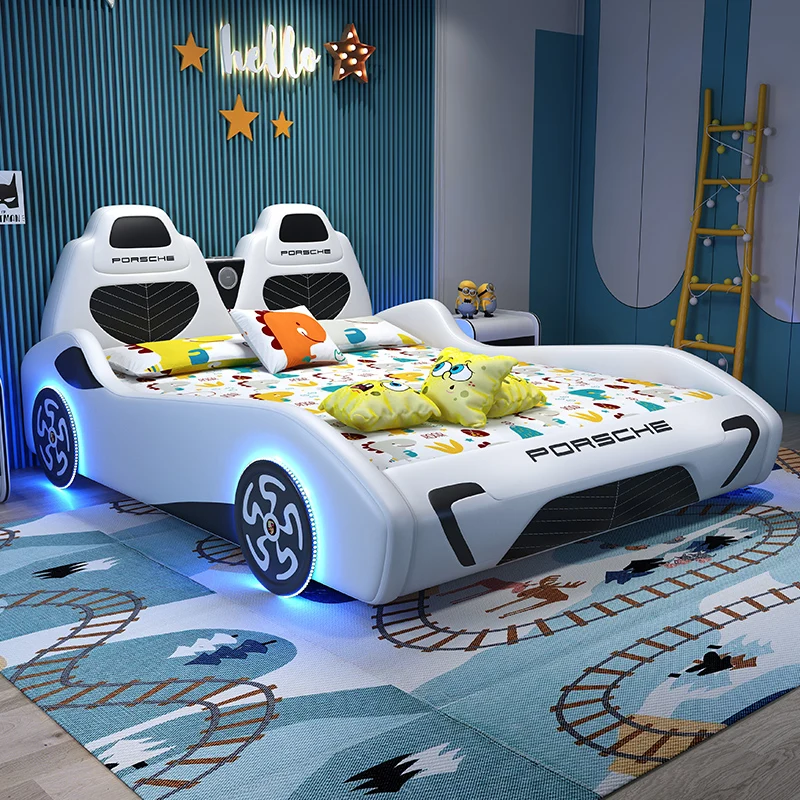 

Kids Car bed Boys new Sports car Creative Solid wood cartoon single bed 1.5m