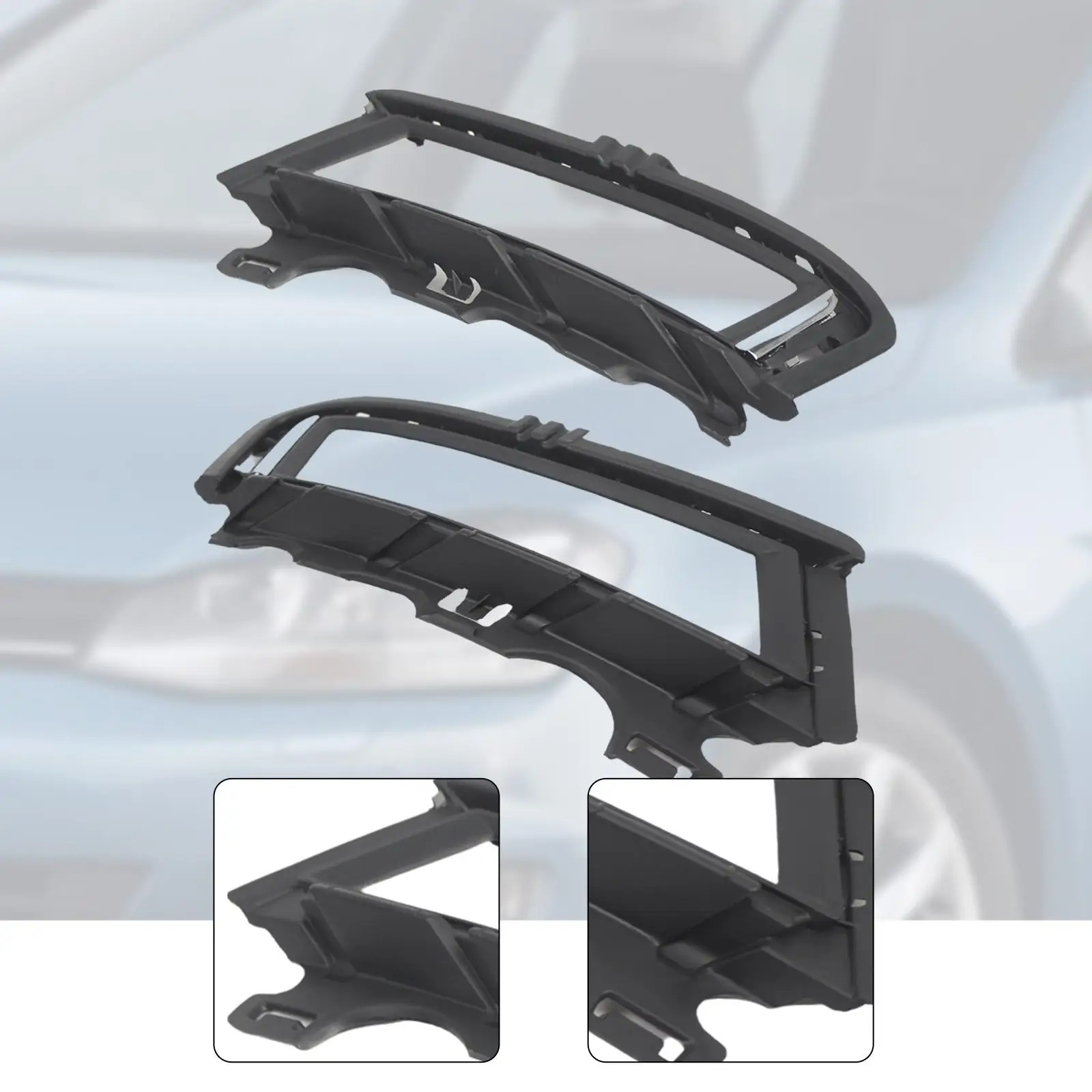 Penutup Lampu Kabut Bagian Perbaikan Profesional Eksterior Otomotif Aksesori Mobil Bezel Lampu Pengganti untuk VW Golf MK7 2014- 2017