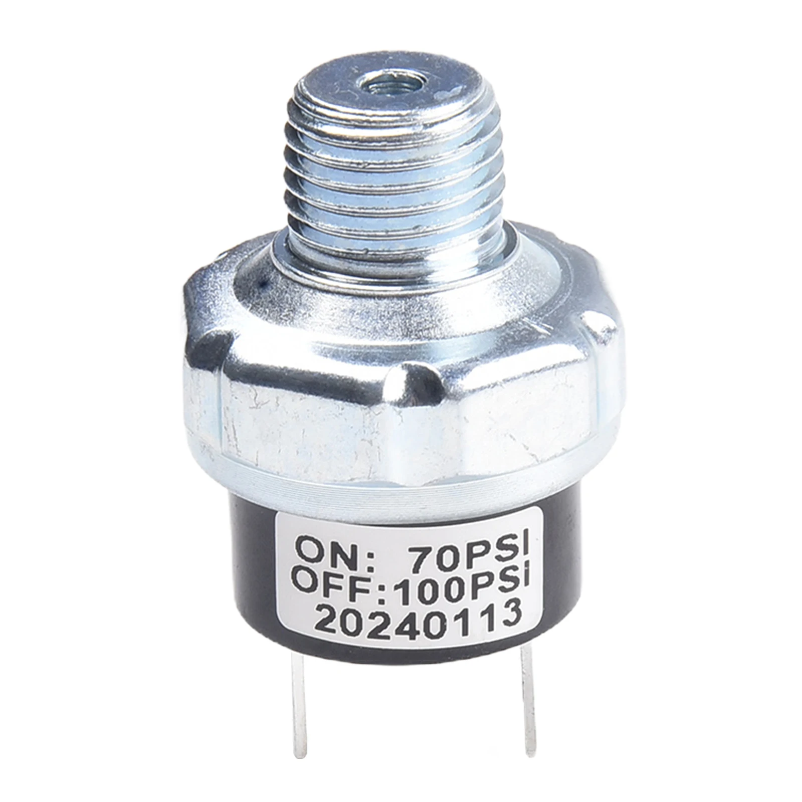 

For 12V/24V DC Compressors For Air Compressor Pressure Switch For Air Suspension Silver Color 1/4\\\\\\'Inch NPT 20 Amps