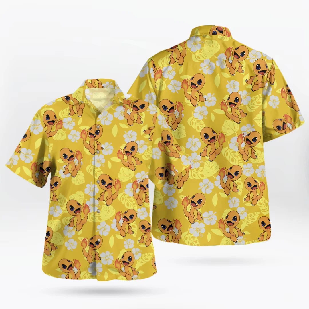 2026 Midnight Eevee Evolution Hawaii-Hemd Sommer Outdoor Sport Freizeit Schnelltrocknend Herren- und Damenhemd Kinder Y2k – Detail 5