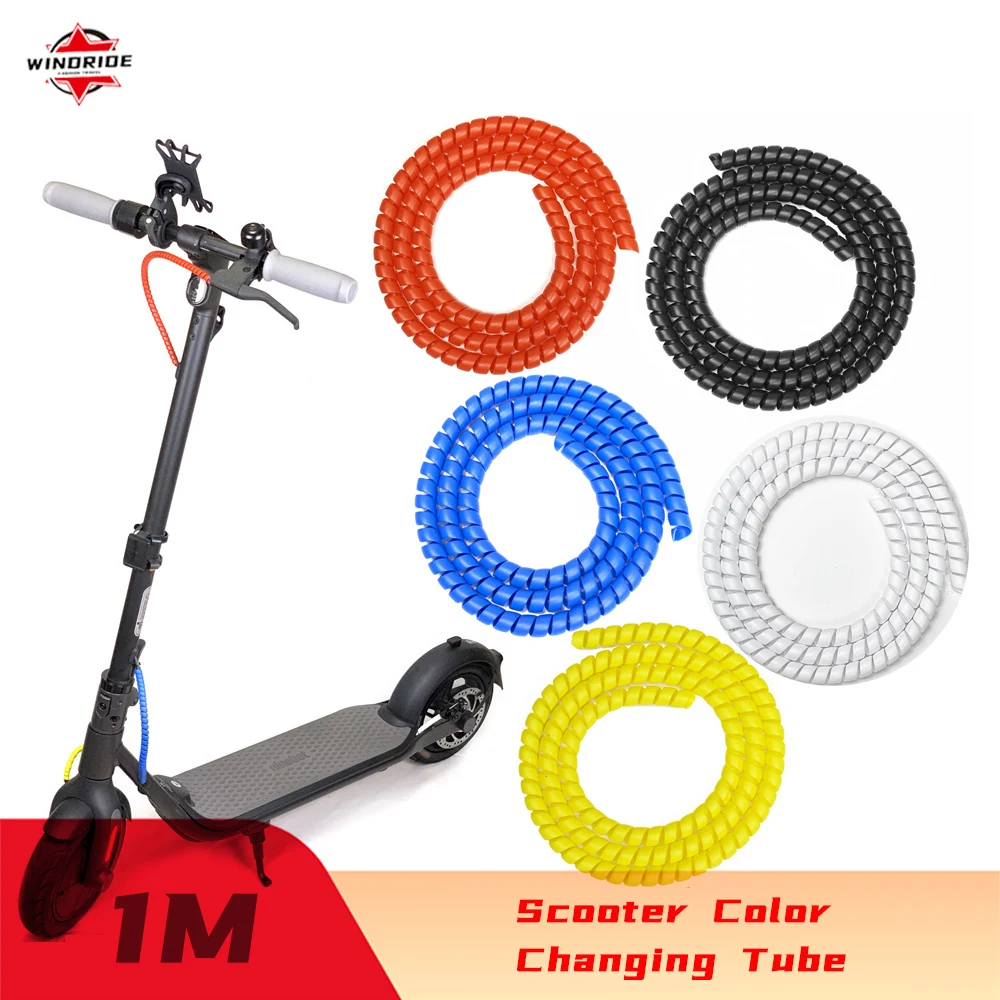 

For Xiaomi Mijia Electric Scooter 1S Brake Cable Modified Spiral Color Tube Universal Ninebot No9 F20 F30 F40 F25 Accessories