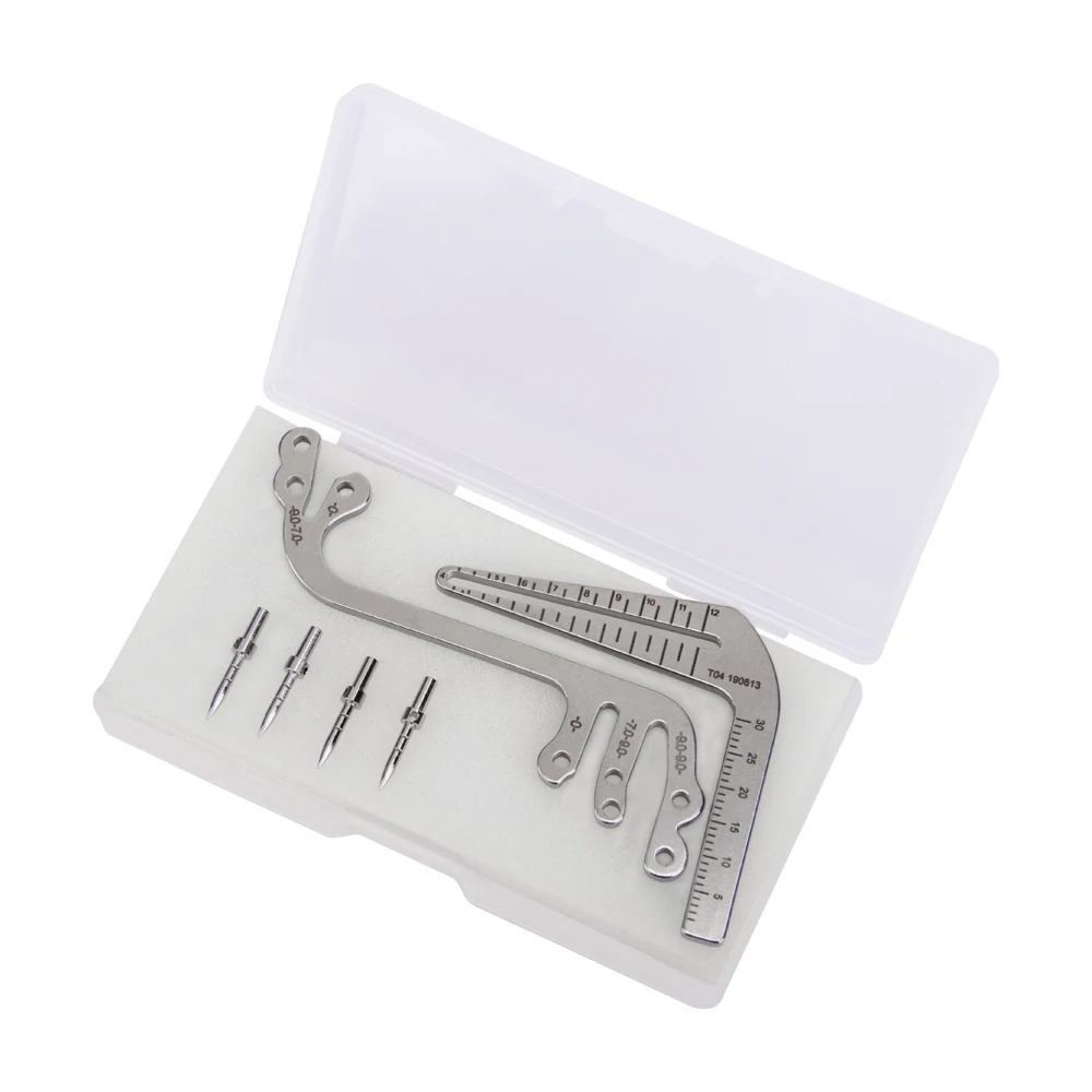 Dental Implant Guide Ruler Set Dentist Planting Locator Drilling Positioning Guide Surgery Accessories Instrument Angle Tools