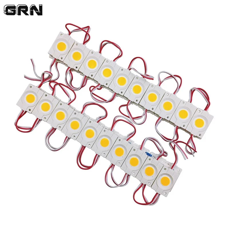 20Pcs COB LED Module Lights Super Bright DC 12V Waterproof Pointolite for Car Signs Shop Commercial Advertisement Decor Lighting