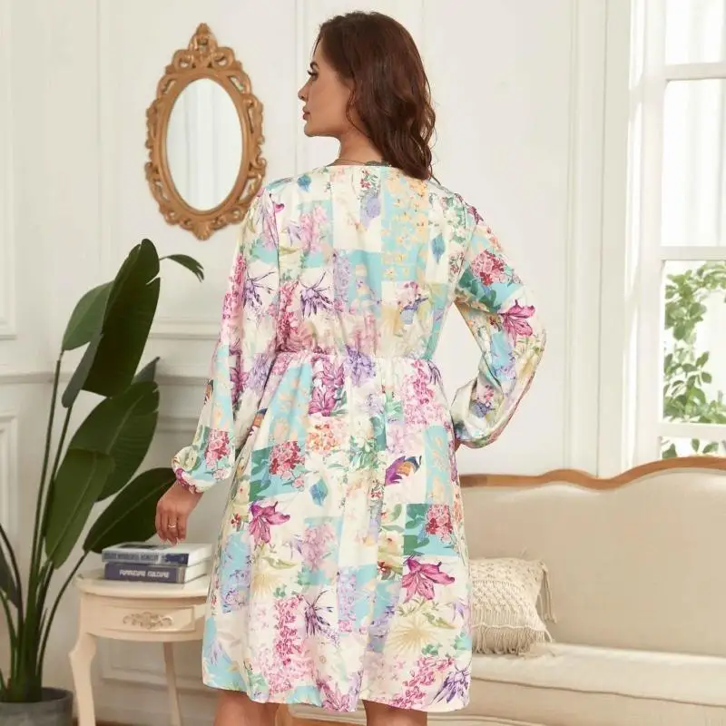 l38e-robe-imprimee-florale-pour-femmes-taille-col-en-v-robe-trapeze-robe-plage-d'ete