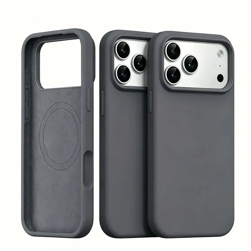 Magnetic Liquid Silicone Case For iPhone 18 17 Pro 17 Pro Max 16 15 14 For Magsafe Big Camera Hole Cover Shockproof Protective
