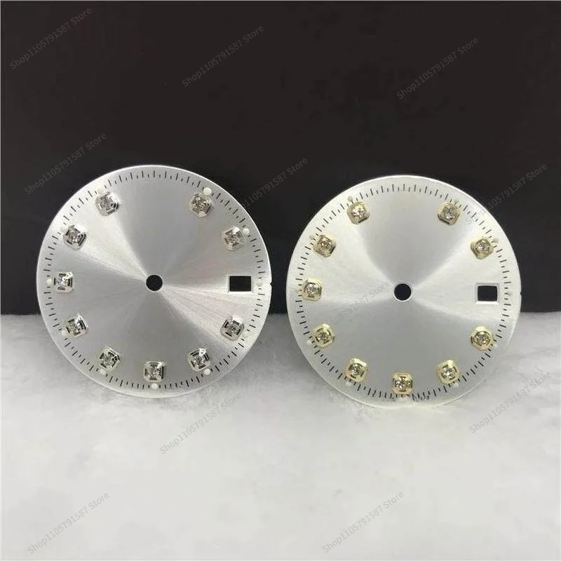 For Compatible with 2824 and 8205 Movements, Type Dial, Gold Drill Surface 8200 Dial, Mechanical Parts