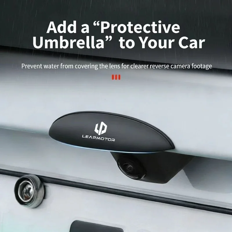 Rear Camera Rain Cover 360 Reverse Radar Image Rain Shield For Leapmotor B01 C16 C11 B10 C10 Safe Driving