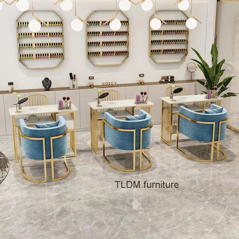 

Marble Luxury Nail Table Modern Speciality Exquisite White Manicure Table Simple Salon Mesinha De Manicure Furniture HD50ZJ