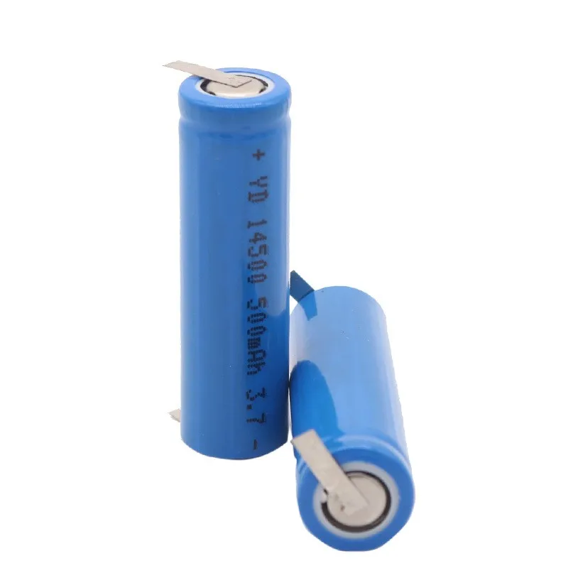 buy more will cheap 14500  with nickel plated feet, 3.7V brush, 500mAh charging, sufficient capacity of lithium-ion battery core