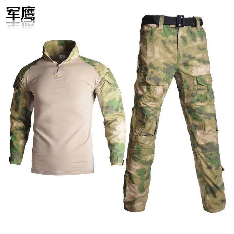 G2 Frog Suit Camo Zweiteilige taktische Kampfuniform, verschleißfest, wasserdicht, für den Außenbereich, militärisches Training, Airsoft, Jagd, Ausbildung – Detail 7