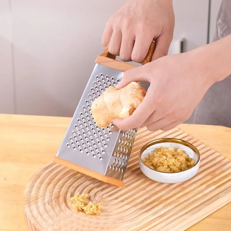 6 In 1 Stainless Steel Manually Operate Food Grater Slicer Multi Functional Kitchen Tool For Vegetable Fruit Cheese Ginger