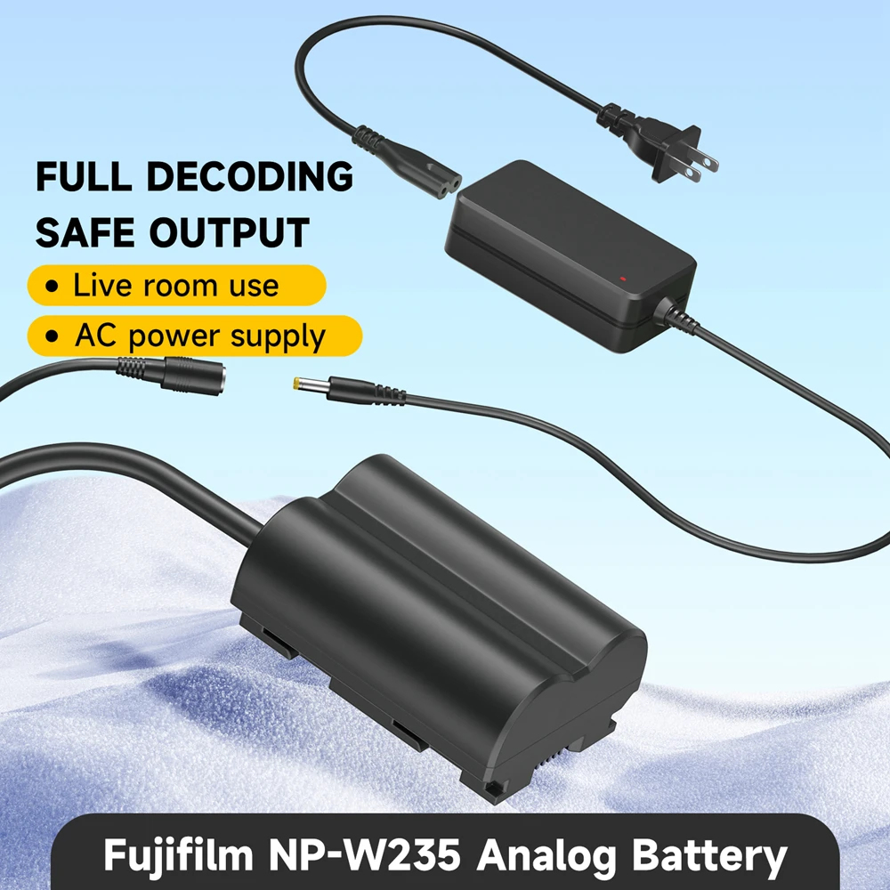 NP W235 NP-W235 CP-W235 Dummy Battery Type-C/AC Power Adapte For Fujifilm Fuji X-T4 GFX 100S X-T5 X-H2 XT4 XT5 X-H2S XH2S Camera