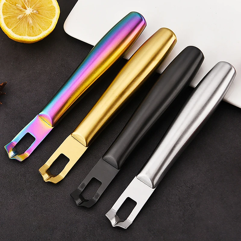 Lemon Peeler Stainless Steel Lemon Zester Grater Lime Orange Citrus Fruit Grater Peeling Knife Kitchen Bar Tools Accessories