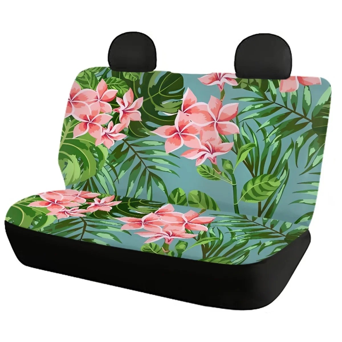 Car Seat Cover Full Set Monstera Plumeria Print Vehicle Seat Covers Soft Car Seat Cushion Stylish Universal Universal Car