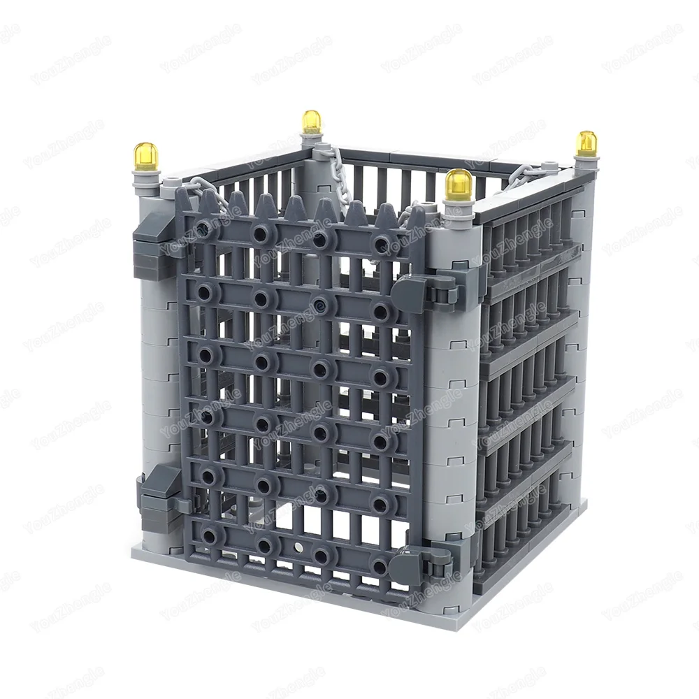 Wildernis Invezaangement Kettingen Kooi Bouwsteen MOC cijfers Capture Mutation Grote Monster Scène Model Kinderen Geschenken Jongens Speelgoed