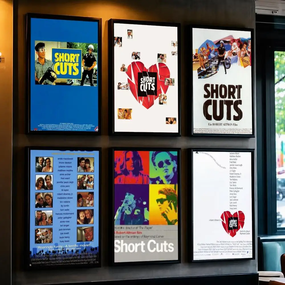 classic movie S-Short Cuts-S Poster Minimalist Wall Sticker for Cafe Office Bar Home Decor and Gift