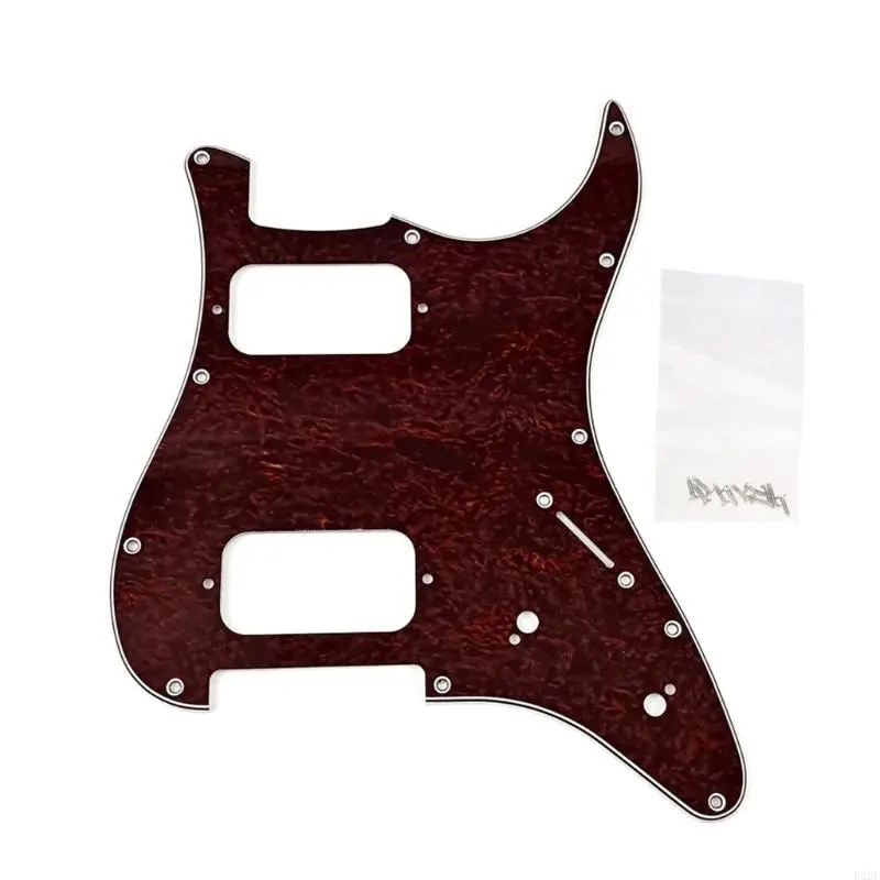 11 Holes 4 Ply Guitar Bass Pickguard Scratch Plate HH Scratch Plate for Standard Modern Guitar Replacements