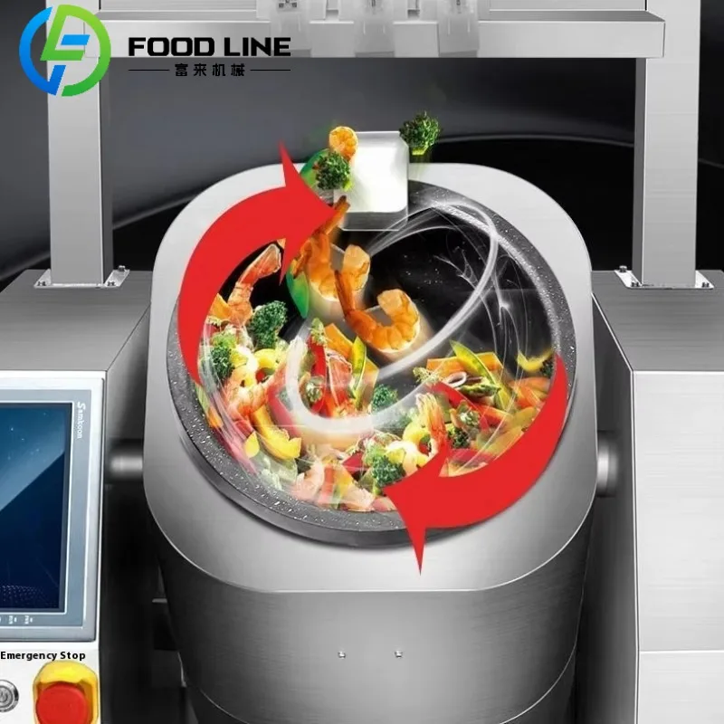 Fully Automatic Intelligent Wok Commercial Kitchen Equipment for Fried Rice Noodles Robotic Robotic Cooking Machine