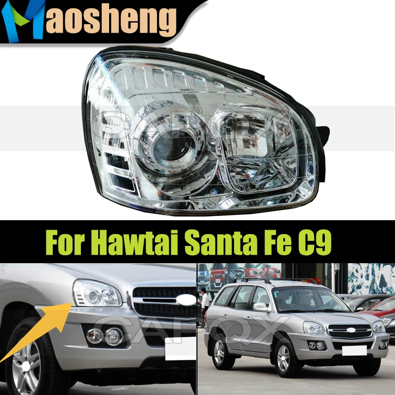 Front Bumper Headlight Head Light For Hawtai Santa Fe C9 Headlamp Head Lamp Driver Light