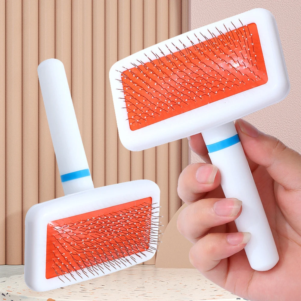 Pet Slicker Brush for Dogs Cats Massage Brush Deshedding Comb Grooming Brush for Poodle Maltese Puppy Kitten Guinea Pig Rabbit