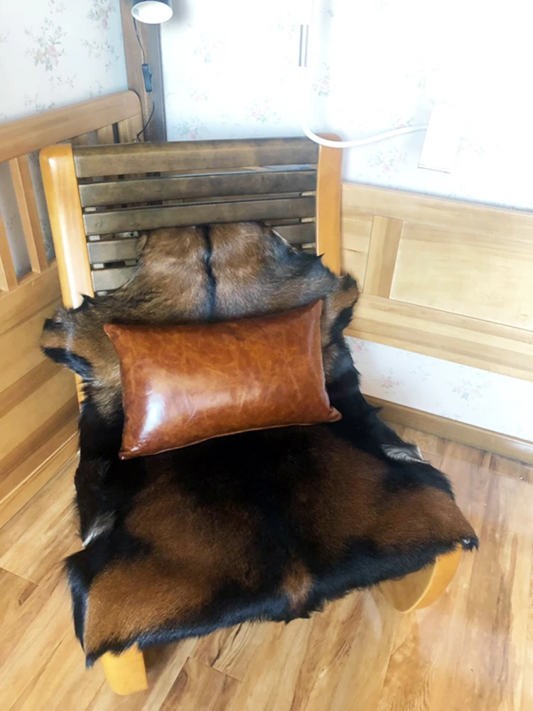 Goat skin carpet, sofa cushion bedside blanket, floor mat, chair cushion, balcony table carpet