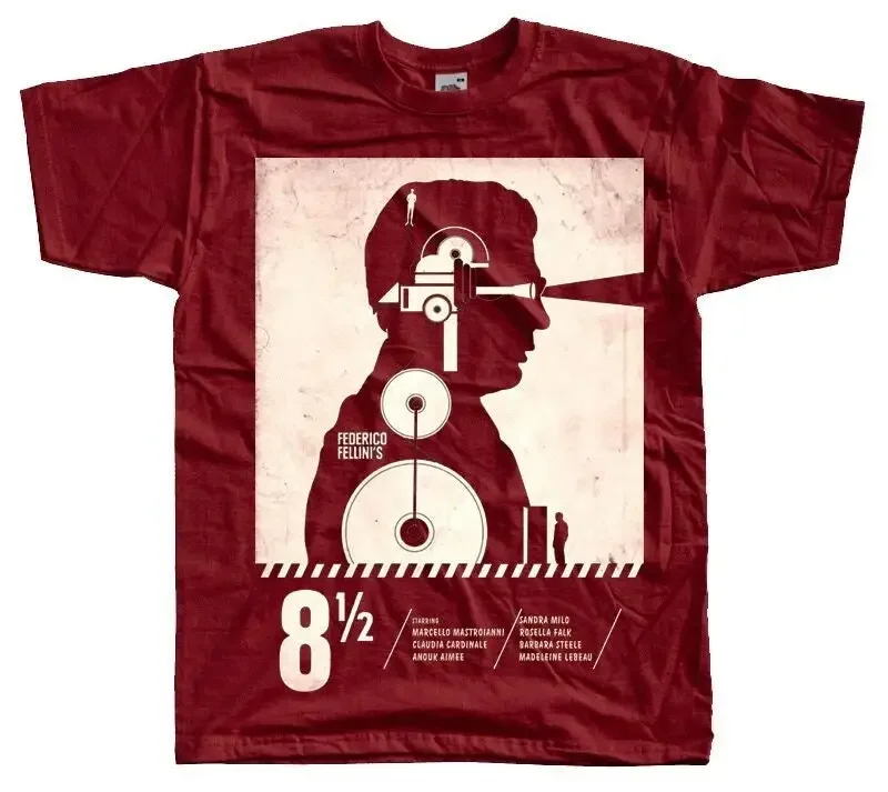 8 1 2 Fellini V2 Poster Men T Shirt all sizes S 5XL