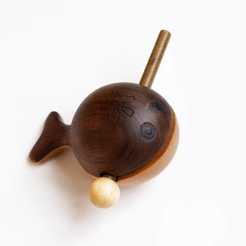 

Wooden Fish Black Walnut Wood Drum Percussion Temple Zen Decoration Ornaments Monk Pray Knock On Musical Instruments Crafts