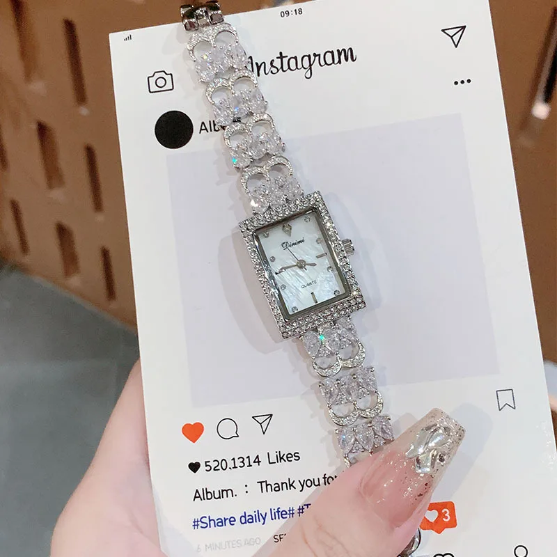 

Rectangular watch, retro exquisite watch, romantic simple light luxury bracelet women's watch, watch accessories, classic watch