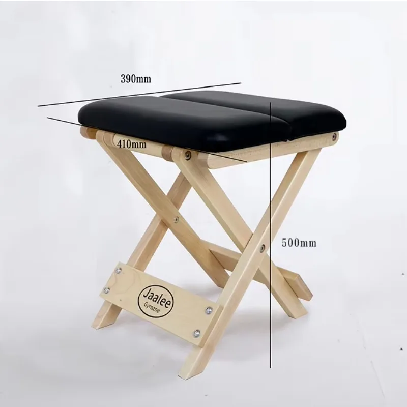 Przenośna składana ławka Zen Trwała drewniana ławka do ćwiczeń Miękkie krzesło Stołek do jogi Ławka do sprzętu do pilatesu Akcesoria