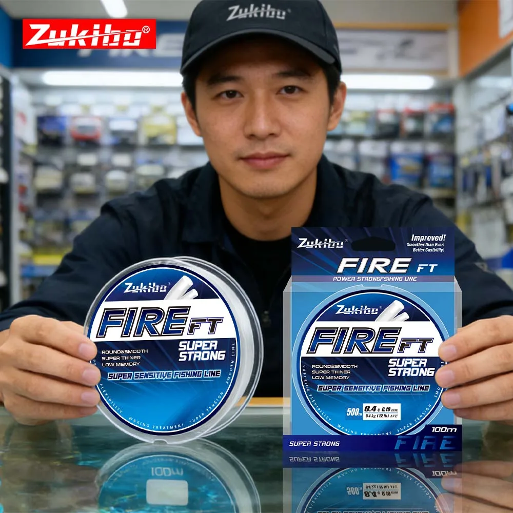 ZUKIBO FIRE FT Micro Fused Braid Line Smooth,Thin,High Strength,Abrasion Resistant Line -The Line Laboratory Test Rank 2nd
