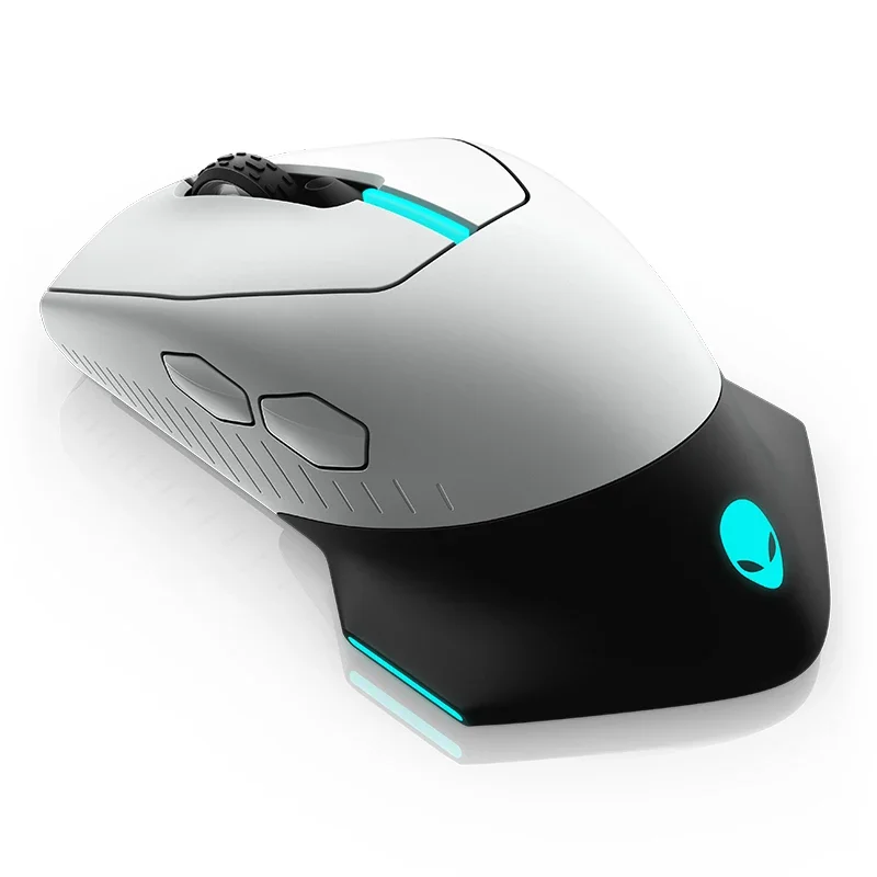 ماوس ألعاب سلكي ولاسلكي ، مستشعر بصري ، 7 أزرار ، 3 مناطق ، إضاءة Alienfx RGB